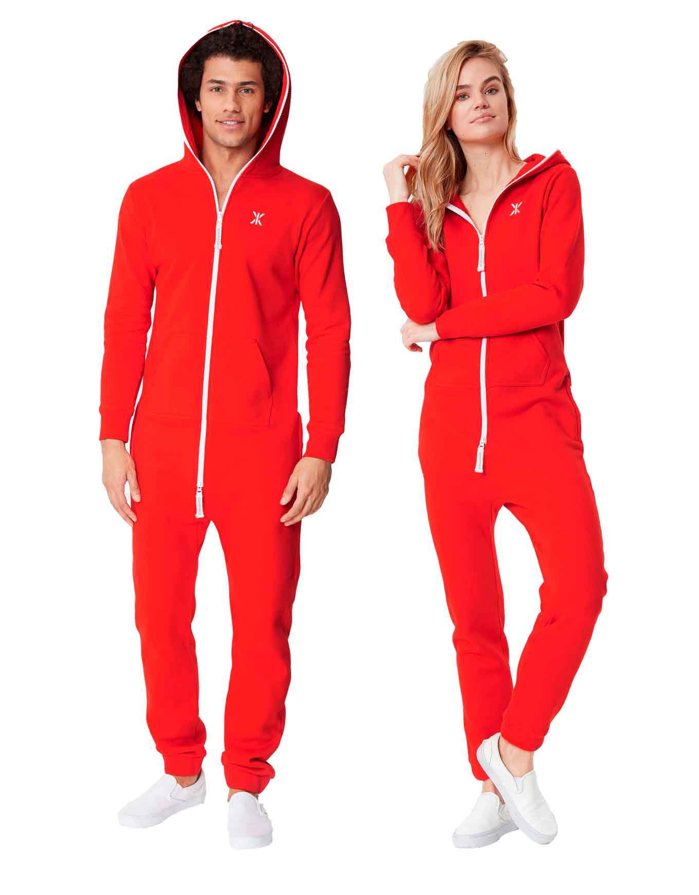 Grenouillère Adulte Homme – Pyjama Une Pièce Zippé Avec Capuche – Confort Chaud Pour L’automne Et L’hiver