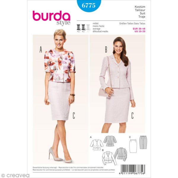 Patron pyjama femme burda