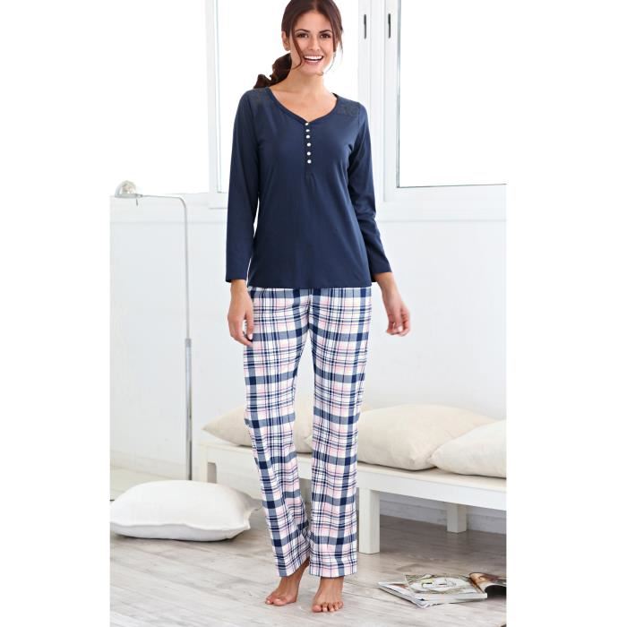 Pyjama 2 pieces femme - Soldes en image