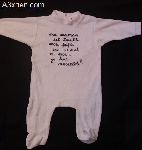 Pyjama bebe humoristique