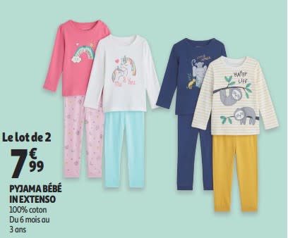 Pyjama bebe auchan