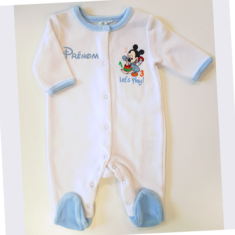 Pyjama bébé personnalisé prenom