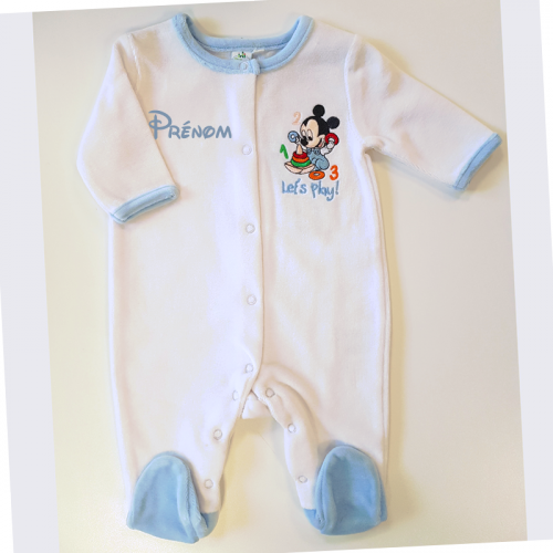 Pyjama bébé personnalisé pas cher