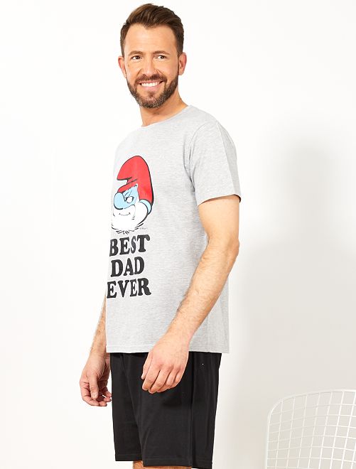 Pyjama homme schtroumpf