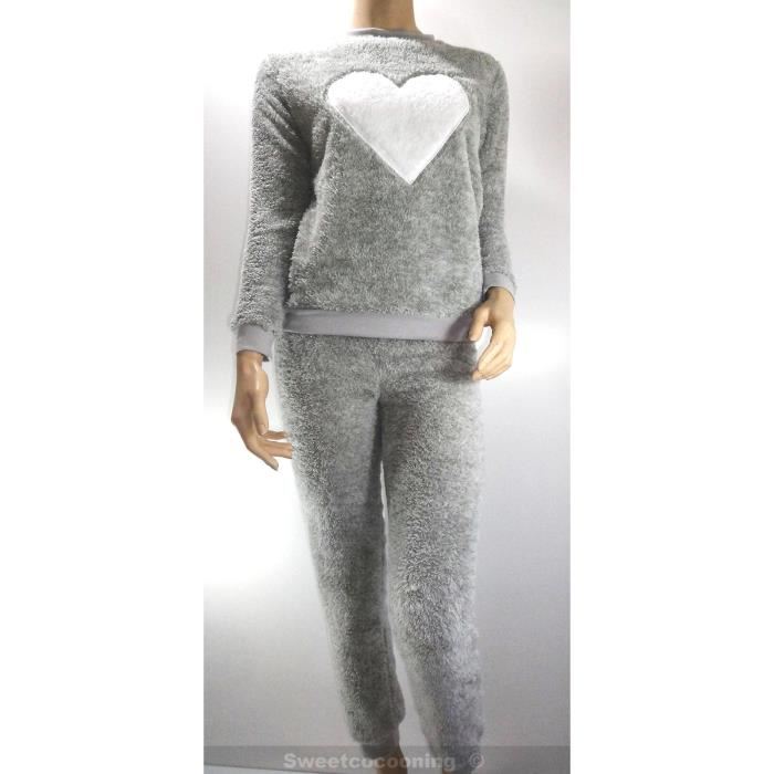 Pyjama femme gris