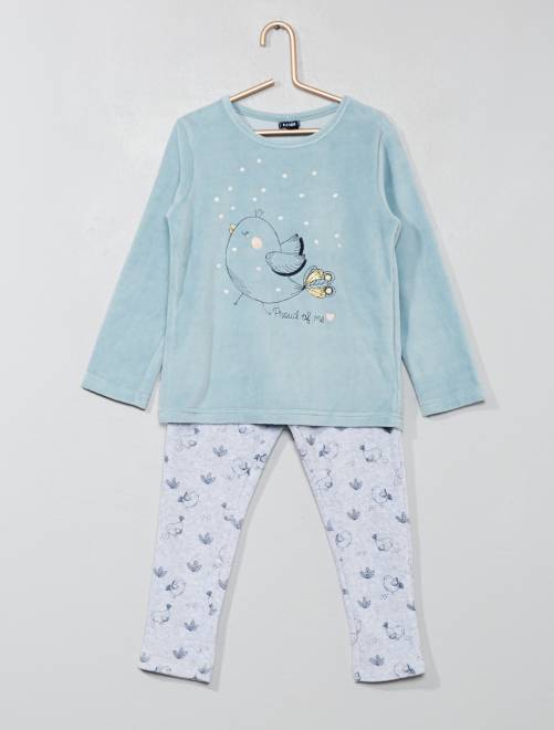 Pyjama Velours Animaux Enfant - Combinaison Manches Longues - Chaud Hiver/Automne - Unisexe - Taille 8 Ans