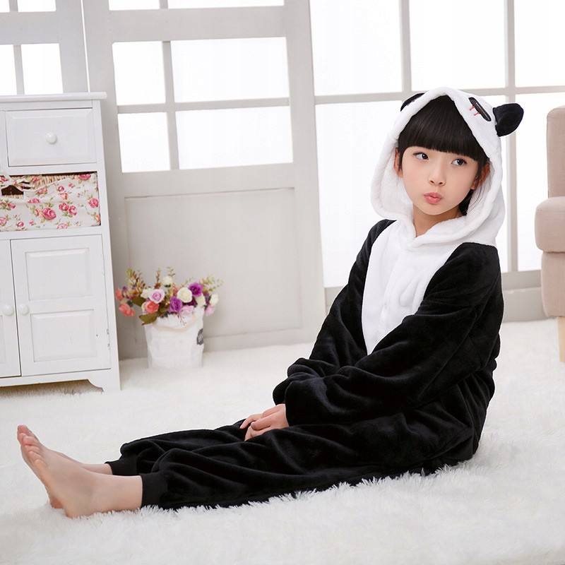 Combinaison pyjama panda fille