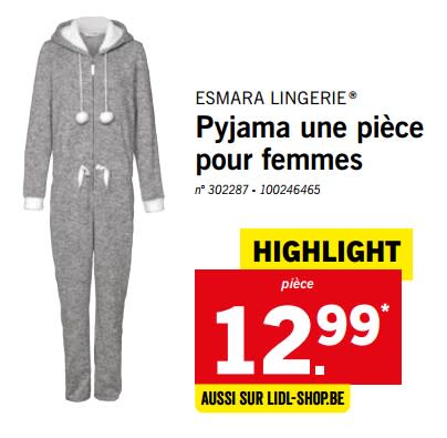 Combinaison pyjama femme carrefour