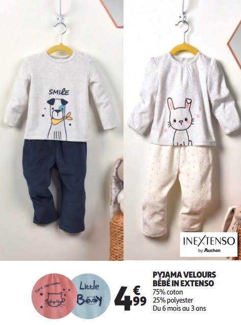 Auchan pyjama bebe
