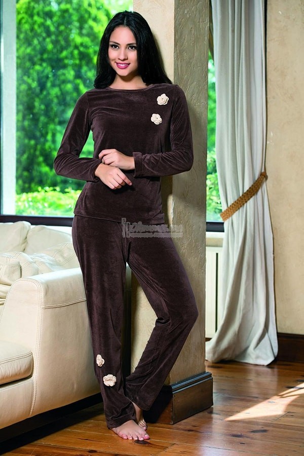 Pyjama velours femme pas cher