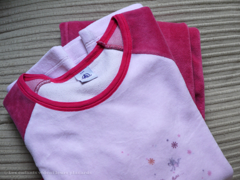 Pyjama velours fille 12 ans