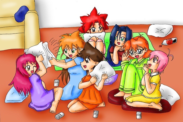 Pyjama party dessin