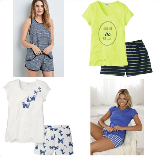 Pyjama short coton femme