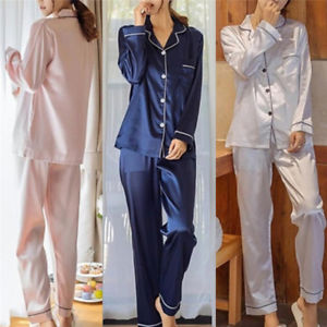Ensemble pyjama satin femme