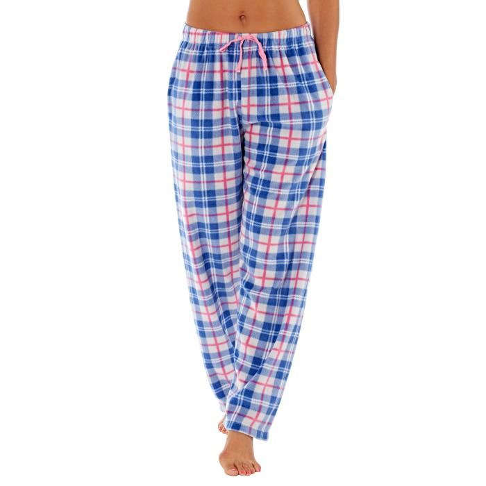 Bas de pyjama polaire femme