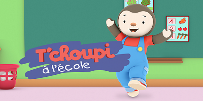 T'choupi va à l'école en pyjama