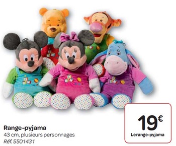 Range pyjama minnie carrefour