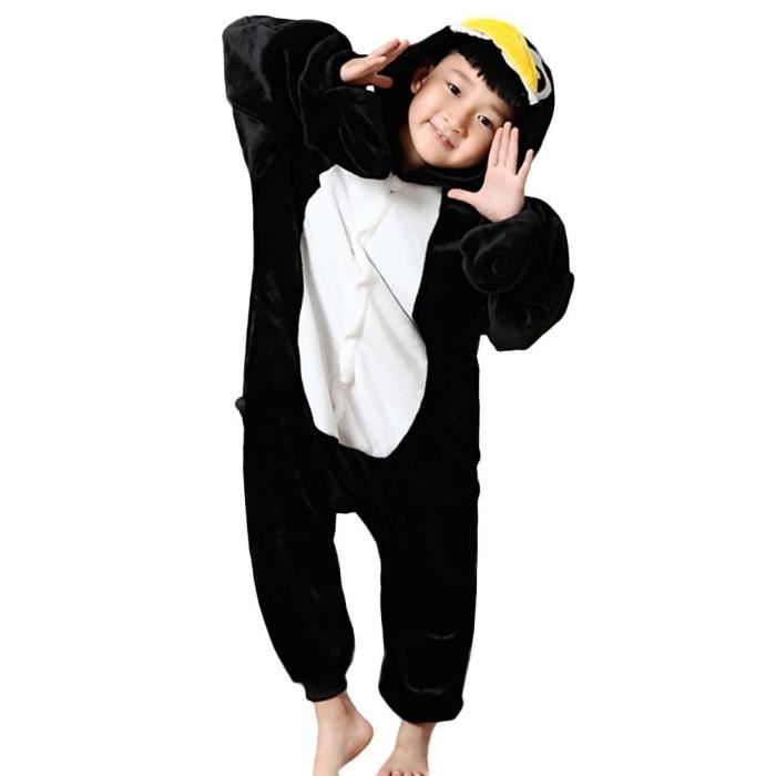 EOZY Pyjama Bébé Stitch Bleu - Combinaison Velours Chaud Déguisement Animal 0-24 Mois