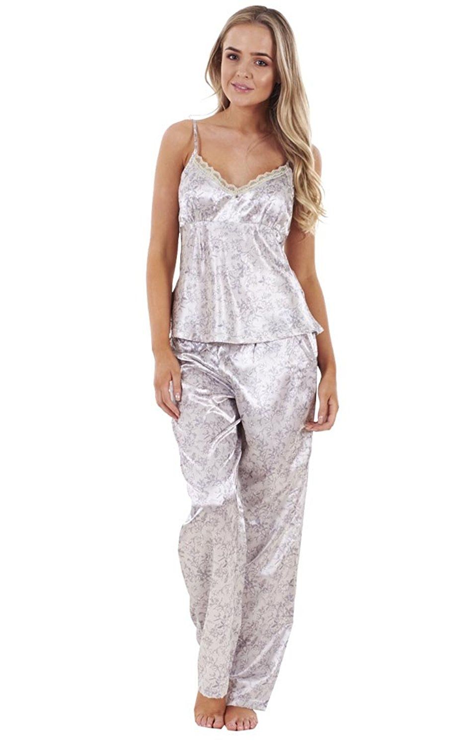 Pyjama femme satin 3 pieces