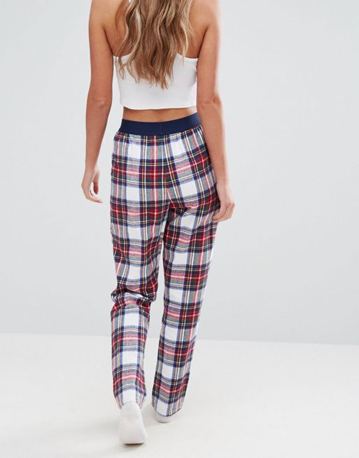 Pantalon pyjama femme ecossais