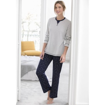 Haut de pyjama polaire femme