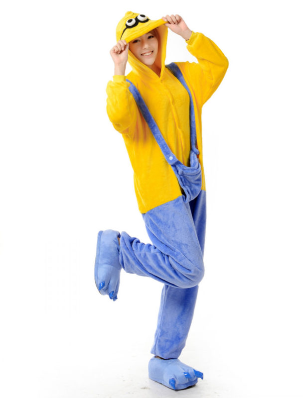 Pyjama combinaison minion adulte
