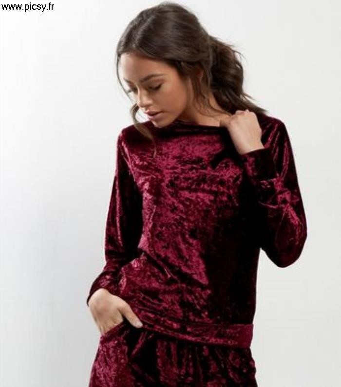 Pyjama velours ras femme