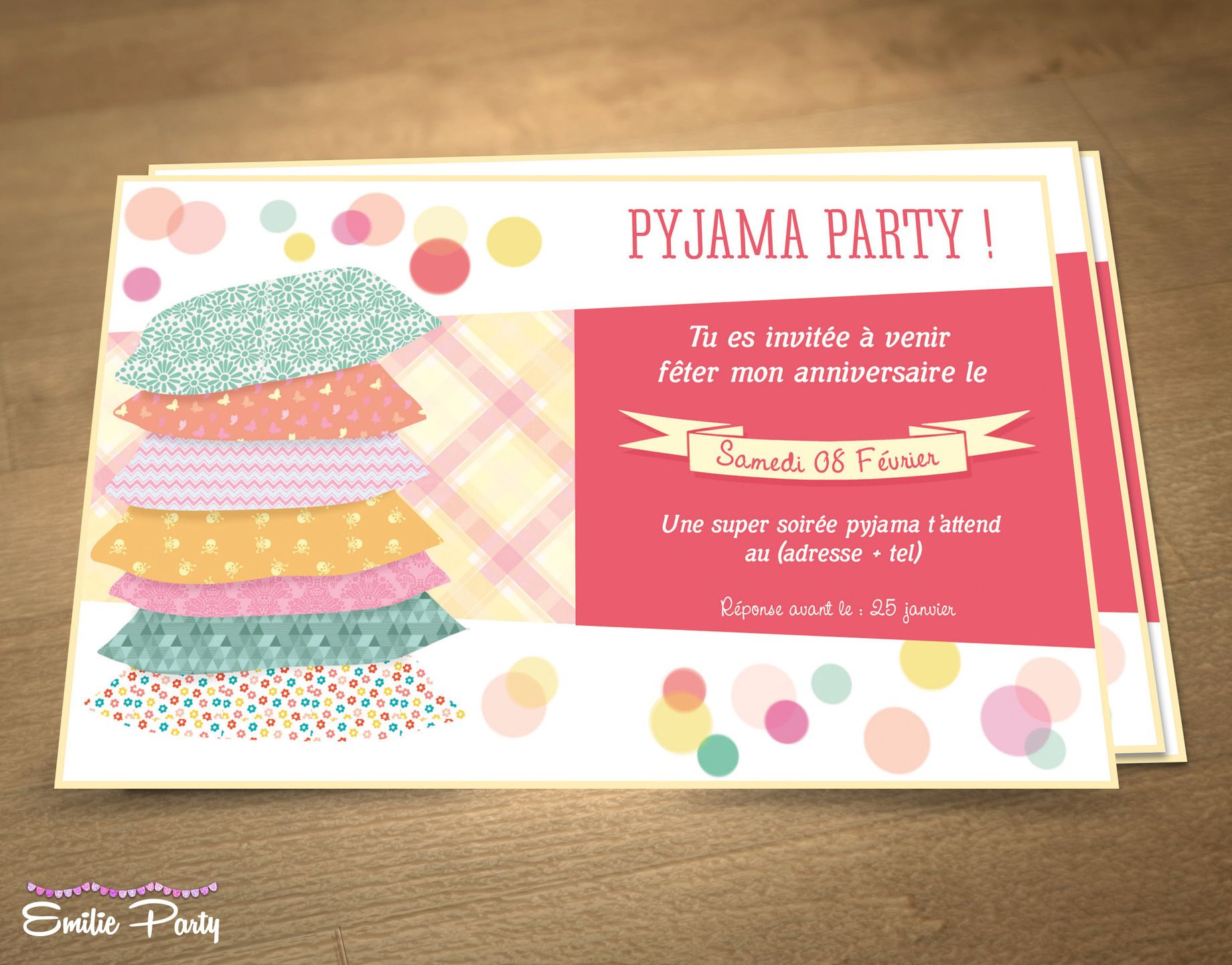 Pyjama party 8 ans