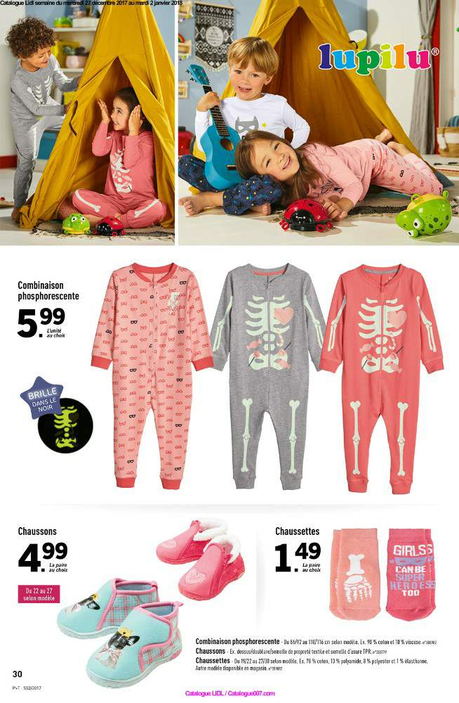 Pyjama lidl 2017