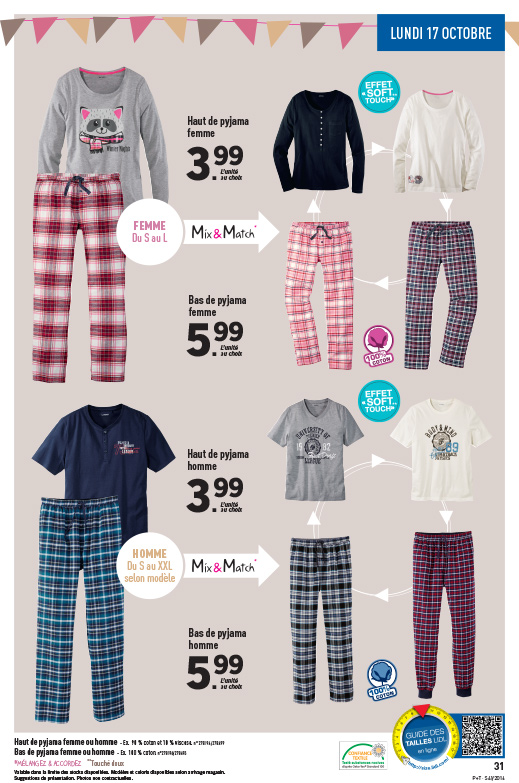 Lidl pyjama homme