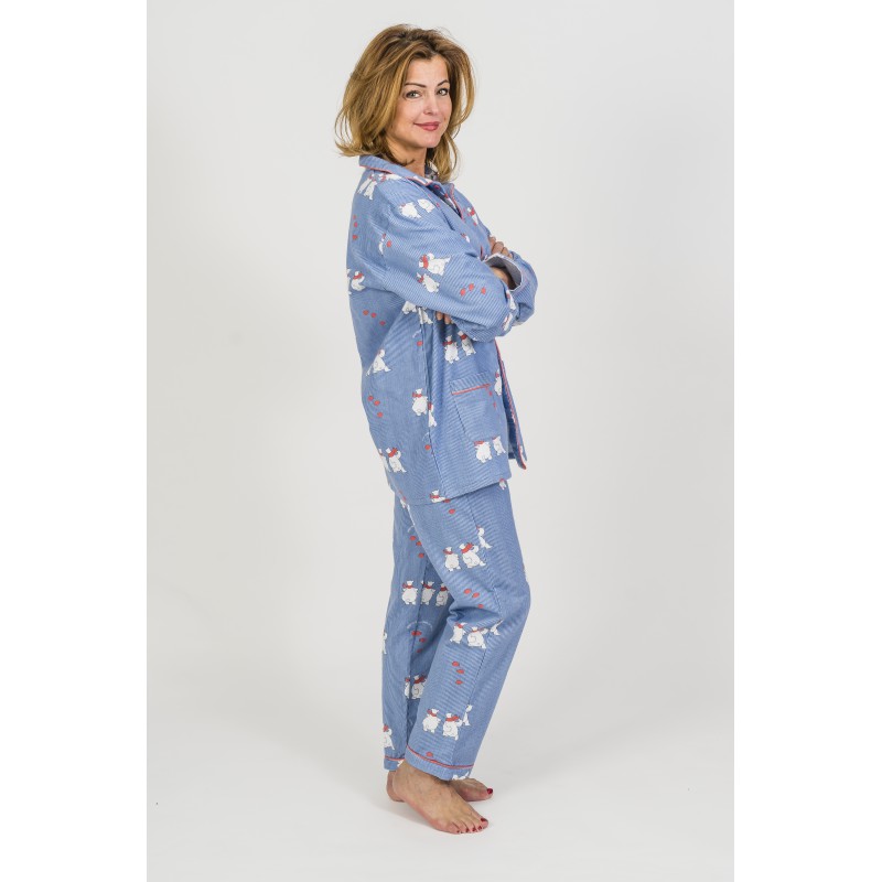 Pyjama femme motif ours
