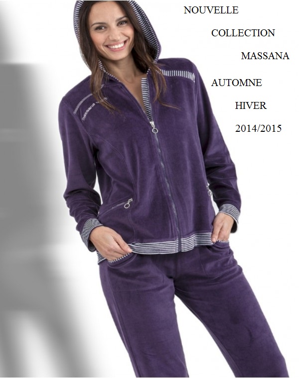 Pyjama jogging velours femme