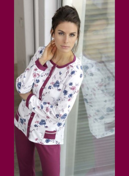Pyjama femme fleuri